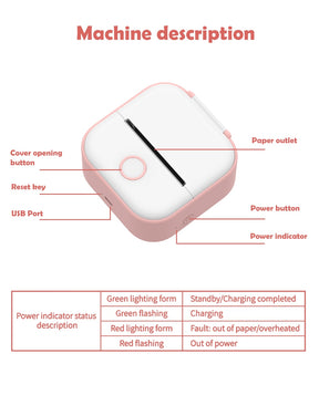 Portable Thermal Mini Printer